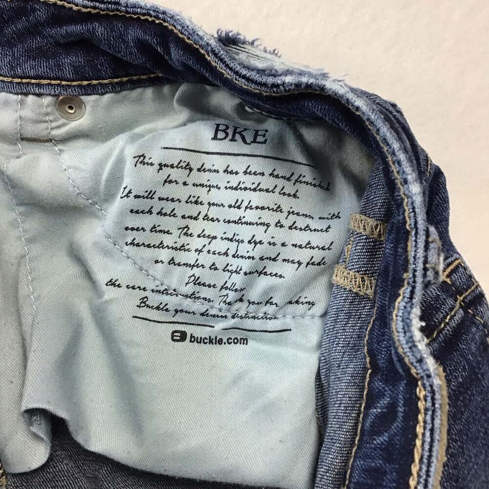 BKE Billie Slim Fit High Rise Flare Jeans Blue Demin W28 L 37.5 Retro Y2K - Picture 11 of 14